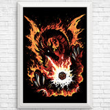 Fiery Red Dragon - Posters & Prints