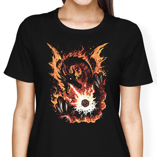 Fiery Red Dragon - Women's Apparel
