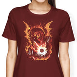 Fiery Red Dragon - Women's Apparel
