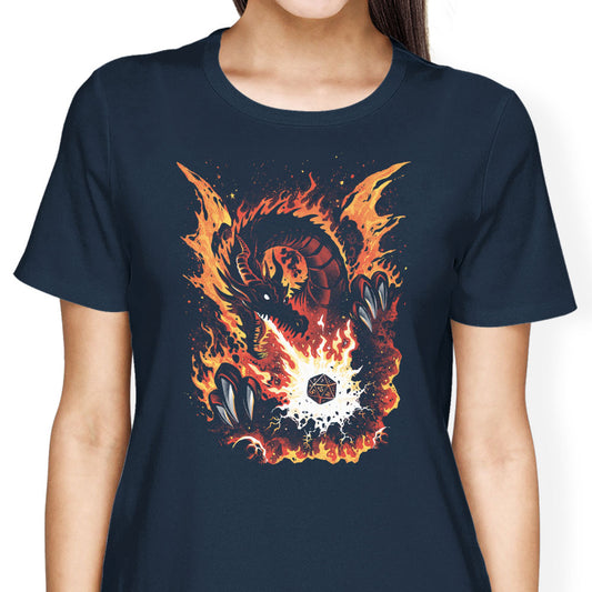 Fiery Red Dragon - Women's Apparel