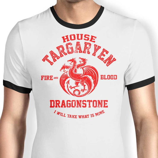 Fire and Blood - Ringer T-Shirt