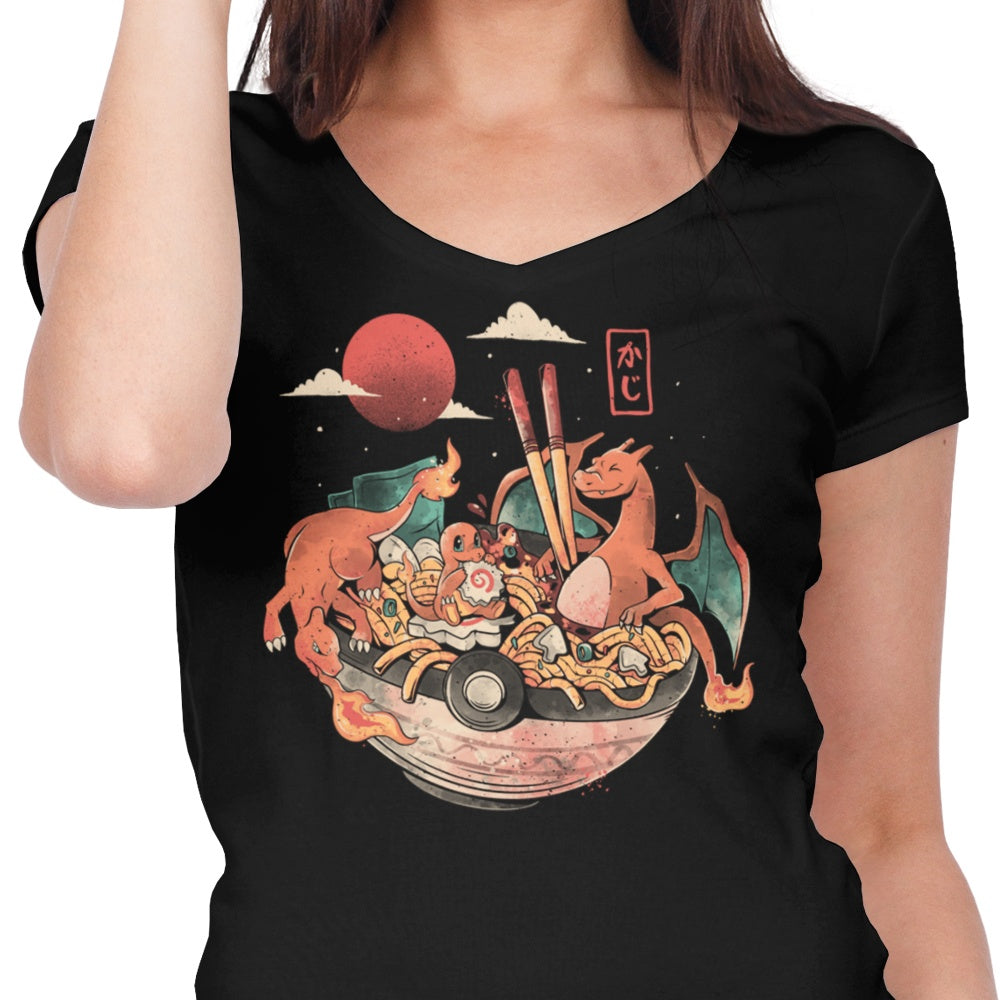 Fire Bowl - Women's V-Neck