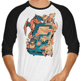 Fire Game - 3/4 Sleeve Raglan T-Shirt
