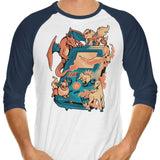 Fire Game - 3/4 Sleeve Raglan T-Shirt