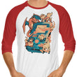 Fire Game - 3/4 Sleeve Raglan T-Shirt