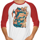 Fire Game - 3/4 Sleeve Raglan T-Shirt