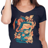 Fire Game - Women's V-Neck