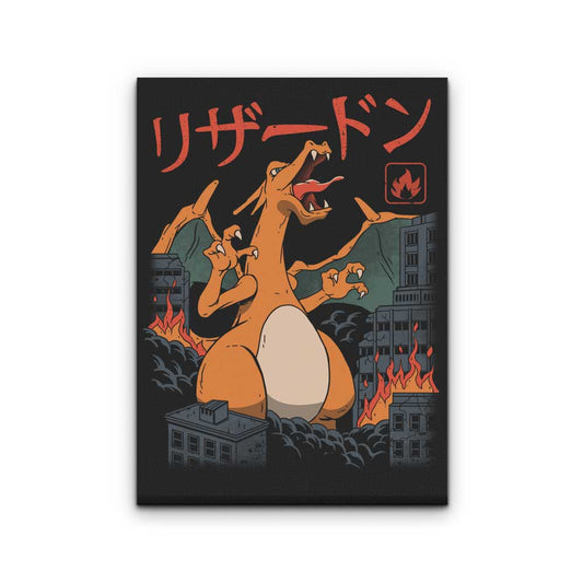 Fire Kaiju - Canvas Print