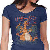 Fire Kaiju - Women's V-Neck