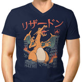 Fire Kaiju - Men's V-Neck