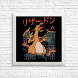 Fire Kaiju - Posters & Prints
