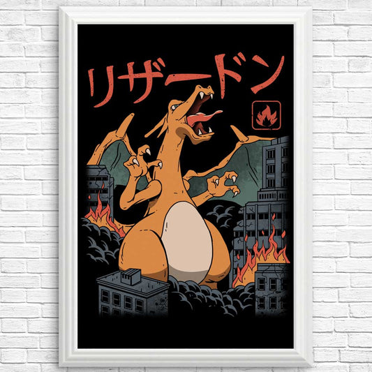 Fire Kaiju - Posters & Prints