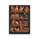Fire Shelf - Canvas Print