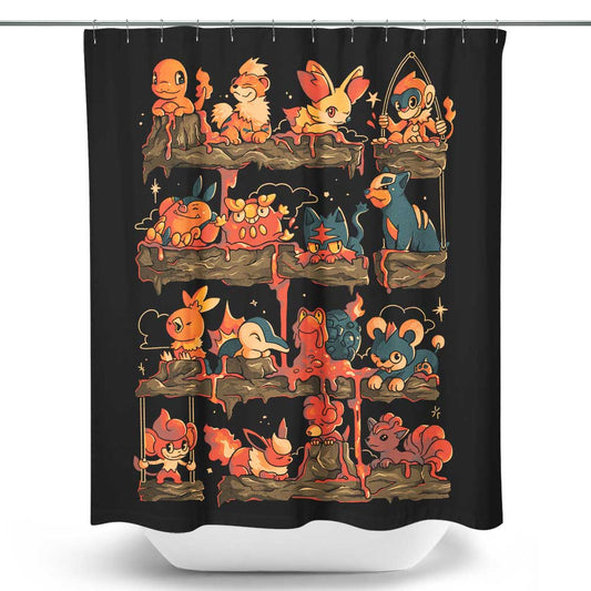 Fire Shelf - Shower Curtain