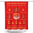 Fire Trainer Sweater - Shower Curtain