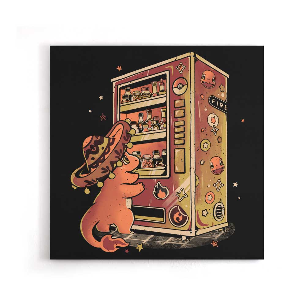 Fire Vending Machine - Canvas Print