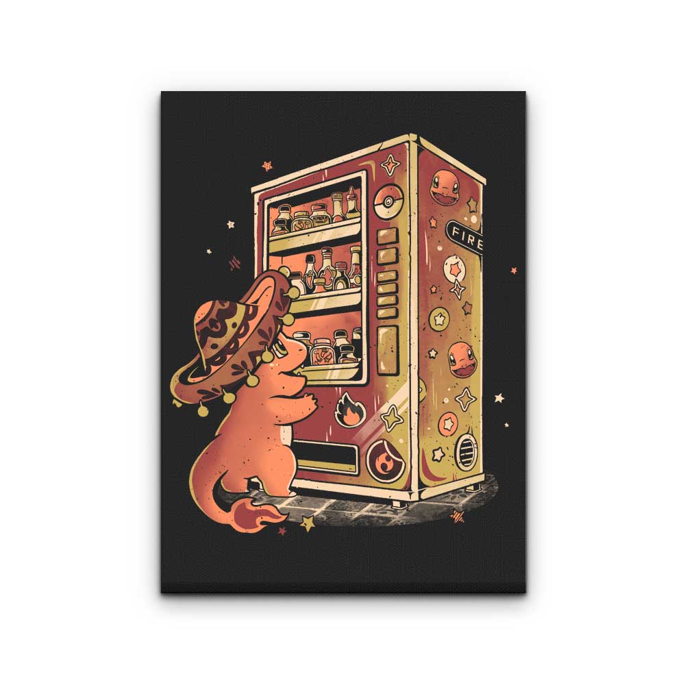 Fire Vending Machine - Canvas Print