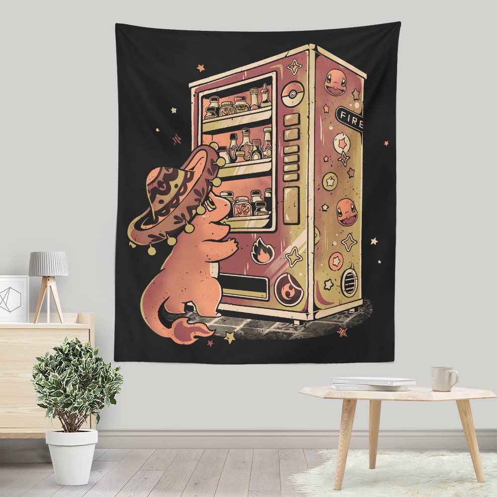Fire Vending Machine - Wall Tapestry