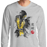 Fire Warrior Sumi-e - Long Sleeve T-Shirt