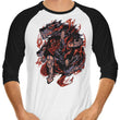 Flames of Cerberus - 3/4 Sleeve Raglan T-Shirt