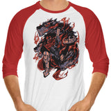 Flames of Cerberus - 3/4 Sleeve Raglan T-Shirt