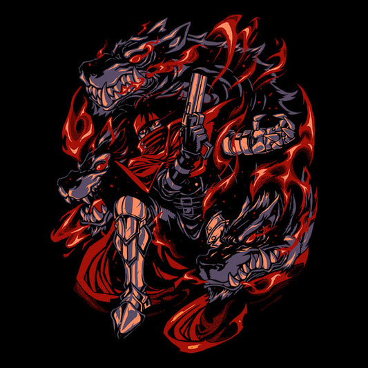 Flames of Cerberus - Shower Curtain