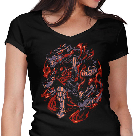 Flames of Cerberus - Women's V-Neck