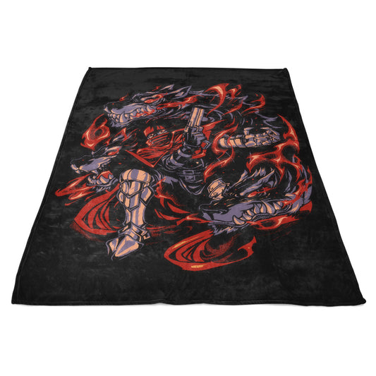 Flames of Cerberus - Fleece Blanket