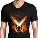 Flames of Victory - Men's V-Neck