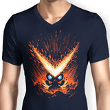 Flames of Victory - Men's V-Neck