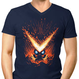 Flames of Victory - Men's V-Neck
