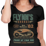Flynn's Garage - Women's V-Neck