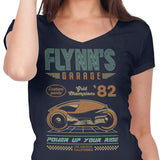 Flynn's Garage - Women's V-Neck
