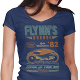 Flynn's Garage - Women's V-Neck