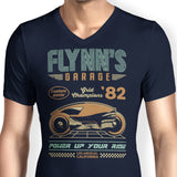 Flynn's Garage - Men's V-Neck