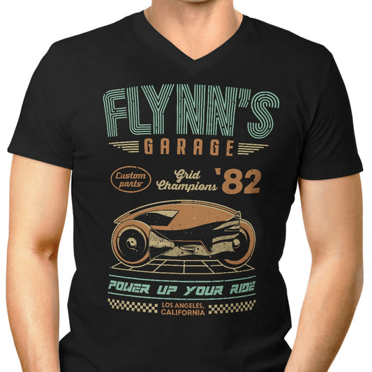 Flynn's Garage - Men's V-Neck