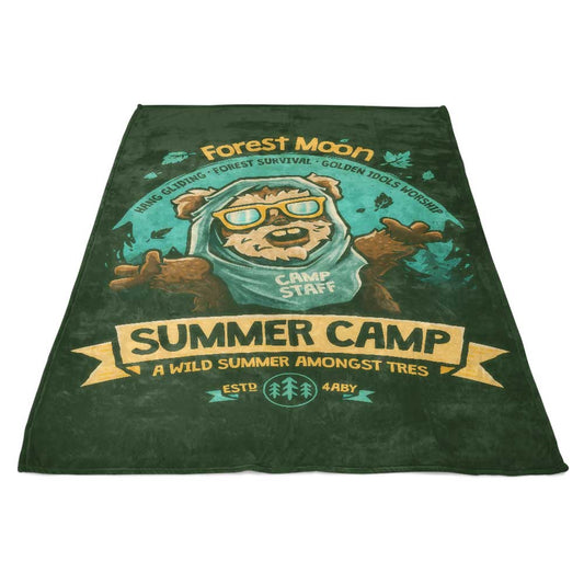 Forest Moon Summer Camp - Fleece Blanket