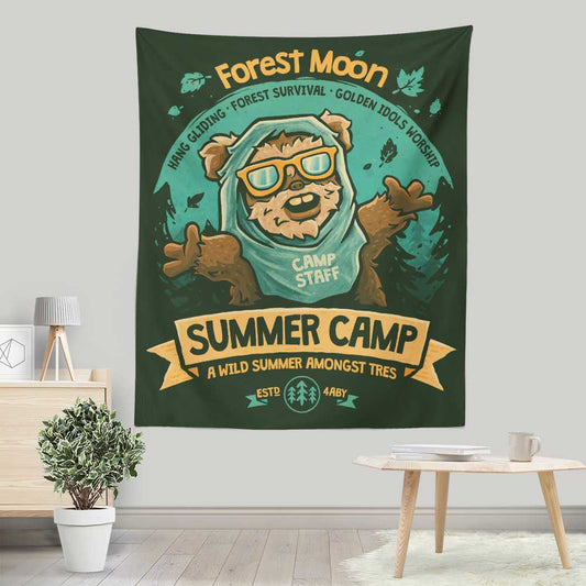 Forest Moon Summer Camp - Wall Tapestry