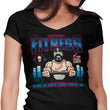 Fried Chicken and Exercise - Women's V-Neck