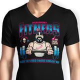Fried Chicken and Exercise - Men's V-Neck