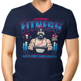 Fried Chicken and Exercise - Men's V-Neck