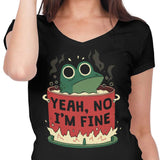Frog is Fine - Women's V-Neck