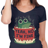 Frog is Fine - Women's V-Neck