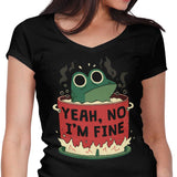 Frog is Fine - Women's V-Neck