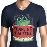 Frog is Fine - Men's V-Neck