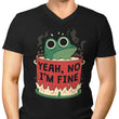 Frog is Fine - Men's V-Neck