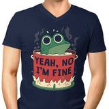Frog is Fine - Men's V-Neck