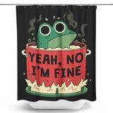 Frog is Fine - Shower Curtain