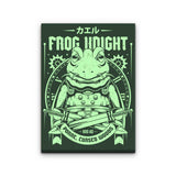 Frog Knight - Canvas Print