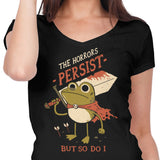 Frogs Persist - Women's V-Neck